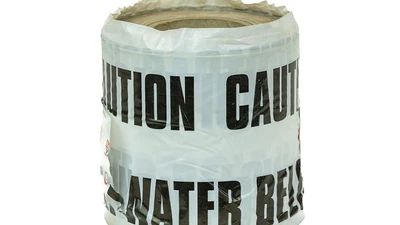 Underground Warning Tape - Non Potable Water White