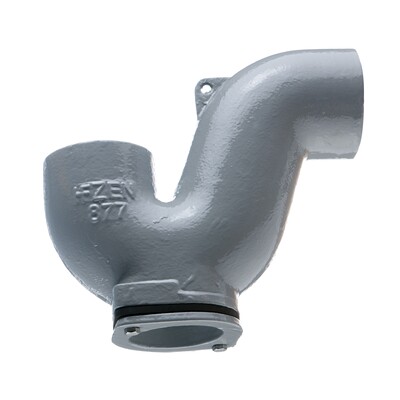 100mm Halifax HD Bottom Access P Trap; Grey