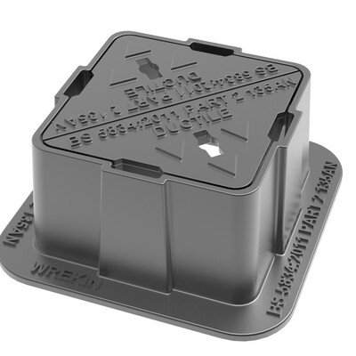 Ductile Iron Surface Box Grade A; 150 x 150mm 38 ton GLVW - 100mm Depth