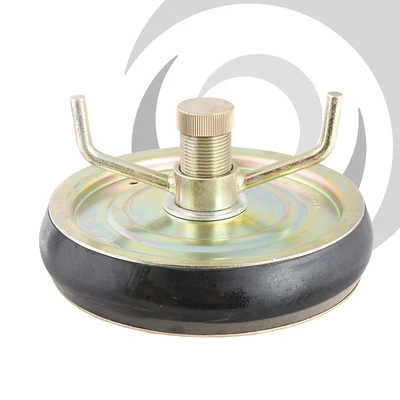 225mm Expanding Pipe Stopper 1" Test Thread Pressed Steel; 210-230mm range