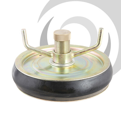 225mm Expanding Pipe Stopper 1" Test Thread Pressed Steel; 210-230mm range