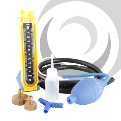 Airtest Kit: Gauge, Hose, Pump & Test Nipples Bellows & Threaded Testing Nipples