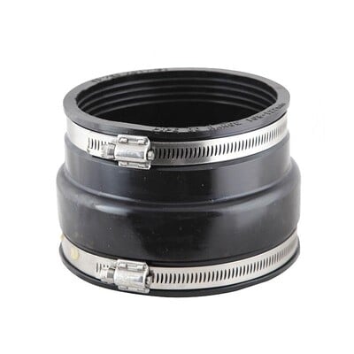 6" Clay/Plastic, 180-200mm - 160-180mm Flexible Adaptor Coupling