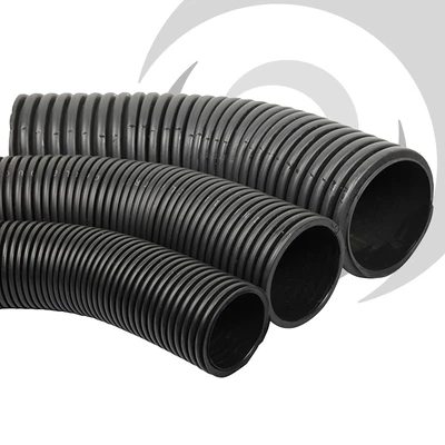 110mm OD Twinwall Duct Bend Long Radius 45deg P/E