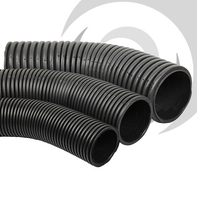 110mm OD Twinwall Duct Bend Long Radius 45deg P/E