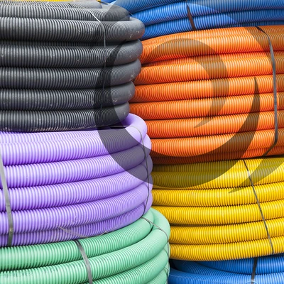 110mm OD Twinwall Duct x50m; BLUE