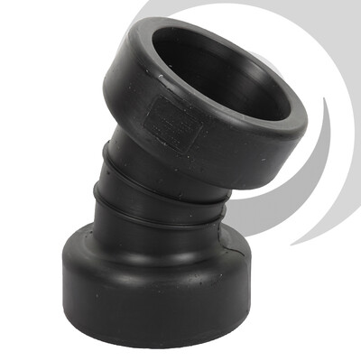 150mm ID Twinwall Drain Bend D/Socket 30 deg Short Radius, inc. seals