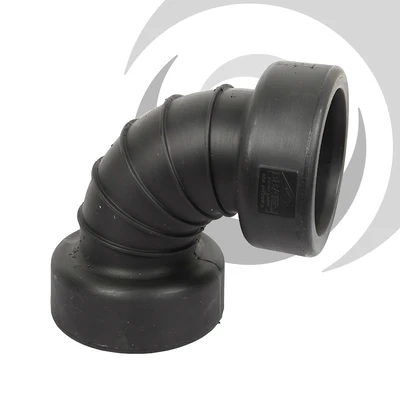 150mm ID Twinwall Drain Bend D/Socket 90 deg Short Radius, inc. seals