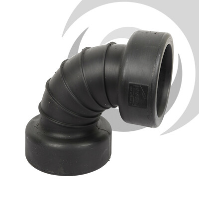 150mm ID Twinwall Drain Bend D/Socket 90 deg Short Radius, inc. seals