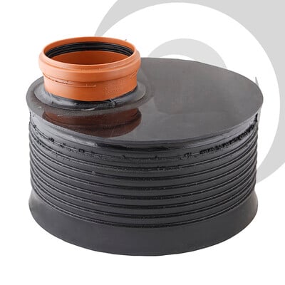225mm Naylor TW Socket to 110mm UPVC Socket Level Invert Reducer