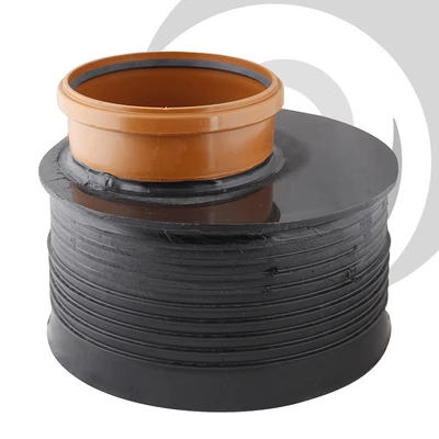 225mm Naylor TW Socket to 160mm UPVC Socket Level Invert Reducer