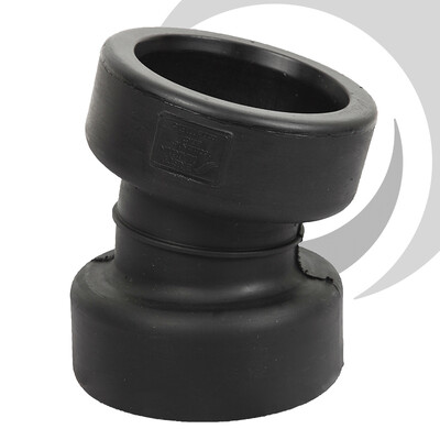 225mm ID Twinwall Drain Bend D/Socket 15deg Short Radius inc. seals
