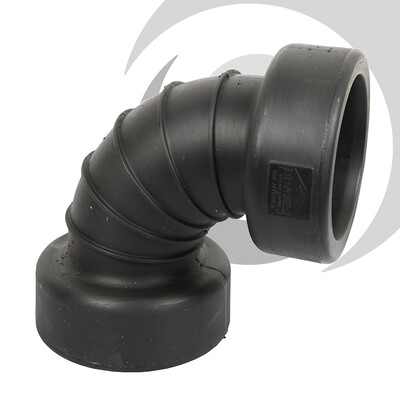 225mm ID Twinwall Drain Bend D/Socket 90deg Short Radius inc. seals