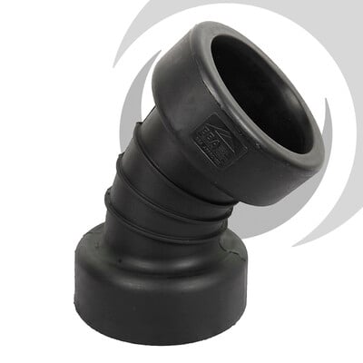 300mm ID Twinwall Drain Bend D/Socket 45 deg Short Radius inc. seals