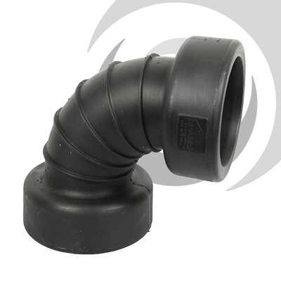 300mm ID Twinwall Drain Bend D/Socket 90 deg Short Radius inc. seals