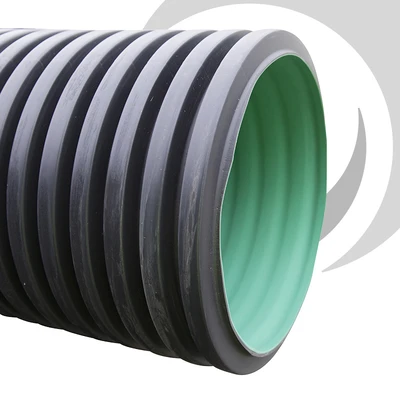 300mm BBA Twinwall Plain Ended Pipe x6m