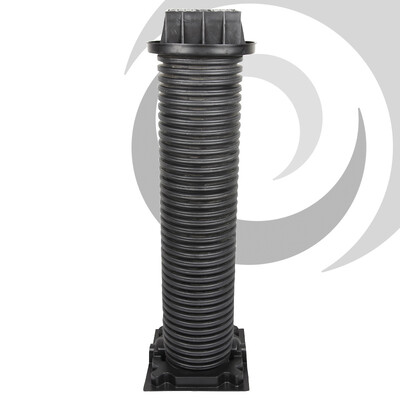 100x130mm Plasson Surface Stop Tap Cover Hinged Plastic Marked 'Water'
