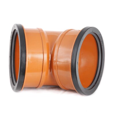 110mm UPVC Drainage D/Socket Bend 45deg