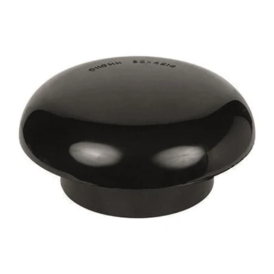 110mm Soil Pipe Mushroom Vent Cowl - Black