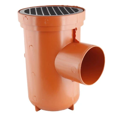 110mm ORANGE Circular Bottle Gully Roddable