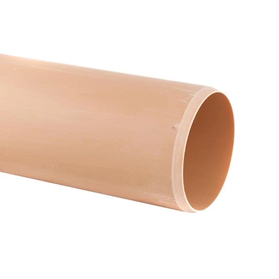 110mm UPVC Drainage Plain Ended Pipe x6m