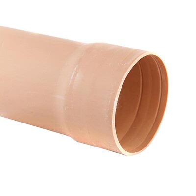 110mm UPVC S/Socket Half Perforated Pipe x6m