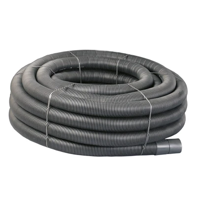 63mm OD Twinwall Duct Coil x50m; BLACK