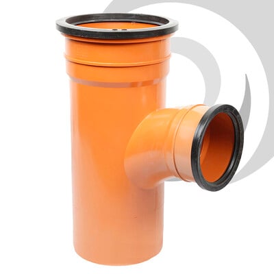 160/110mm UPVC D/Socket Unequal T Junction