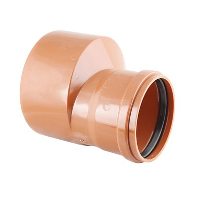 160mm Spigot to 110mm Socket Reducer Level Invert