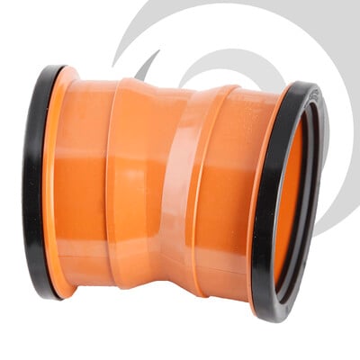 160mm UPVC Drainage D/Socket Bend 11.25deg
