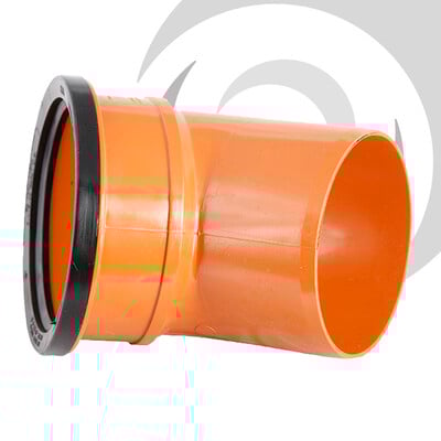 160mm UPVC Drainage S/Socket Bend 45deg
