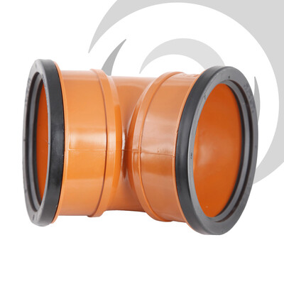 160mm UPVC Drainage D/Socket Bend 45deg