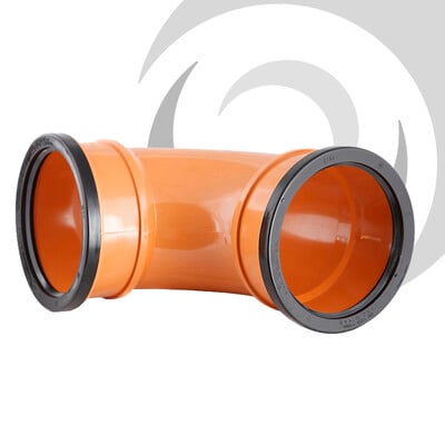 160mm UPVC Drainage D/Socket Bend 87.5deg