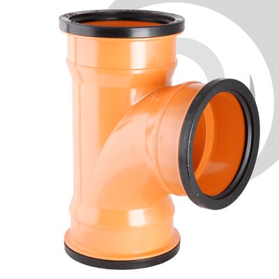160mm UPVC Drainage Triple Socket T Junction