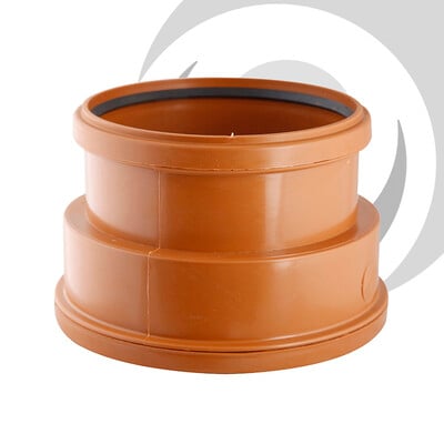 6"/160mm D/Socket Clay To Plastic Adaptor