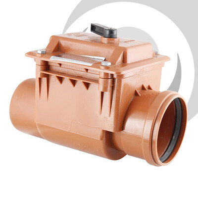 160mm UPVC Non Return Valve, S/Socket