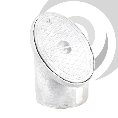 160mm Aluminium Rodding Eye 45deg