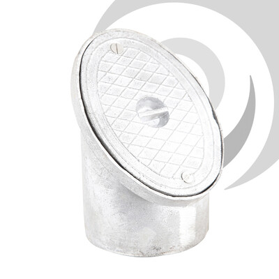 160mm Aluminium Rodding Eye 45deg