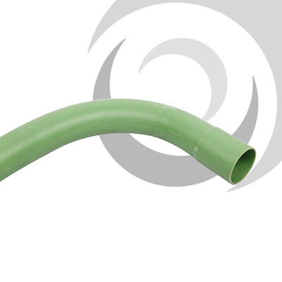 96mm CTV Duct Long Radius Bend 90deg; Green