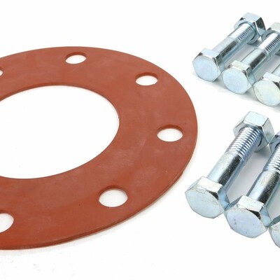 80mm Flange Bolt & Gasket Set (Set of 8no. 65mm x M16 Bolts)