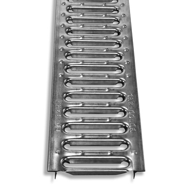 Grating ONLY for EURO/MINIKIT 100mm Galv. Slotted Grating x1m; x1m; A15