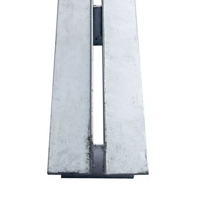 EUROSELF 100mm Galv. Single Centre Slot Grate Grating x1m; C250 - 70mm Slot Height