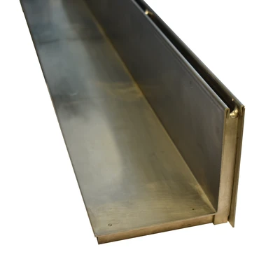 MULTIV+100 100mm W x 105mm H Stainless Steel Single Slot Grating x1m; D400