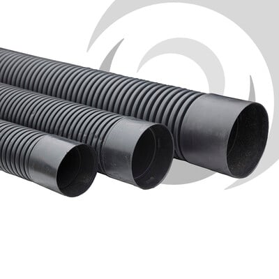 100mm RIDGIDUCT Twinwall x6m c/w Coupler Complies with ENATS 12-24 & BS EN 61386-24 Class 2