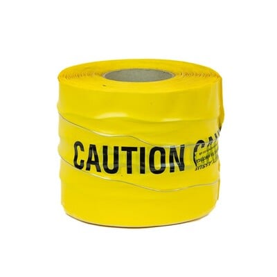 Detectable U/G Warning Tape - Caution (x100m) Yellow