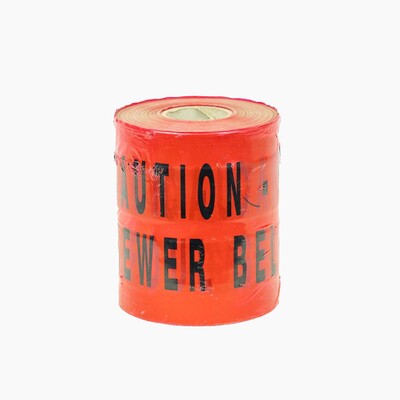 Underground Warning Tape - SEWER PIPE (x365m) - RED