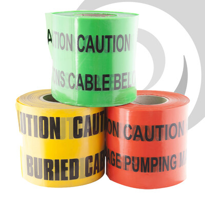 Underground Warning Tape - Storm Drain (x365m) Green