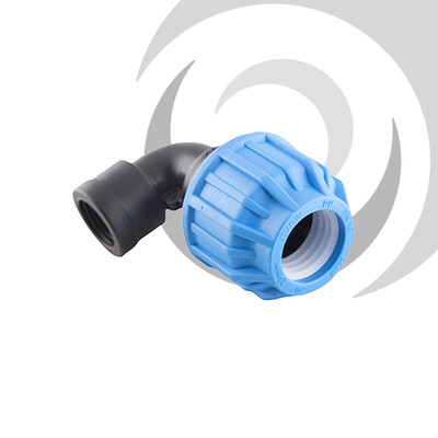 25mm x 3/4" Comp. 90deg Elbow FEMALE Thread