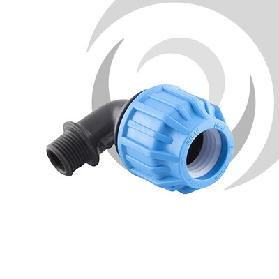 32mm x 1 1/4" Comp. 90deg Elbow MALE Thread