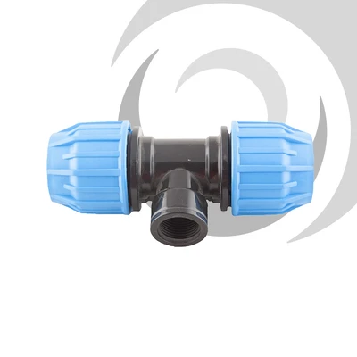 25mm x 1/2" Comp. Tee Junction FEMALE Thread